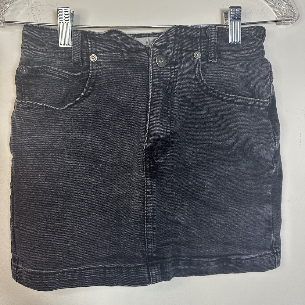 Free‎ People We The Free Womens Size 25  Denim Mini Skirt Black